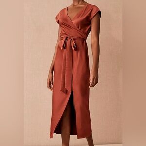 BHLDN Rust Midi Dress